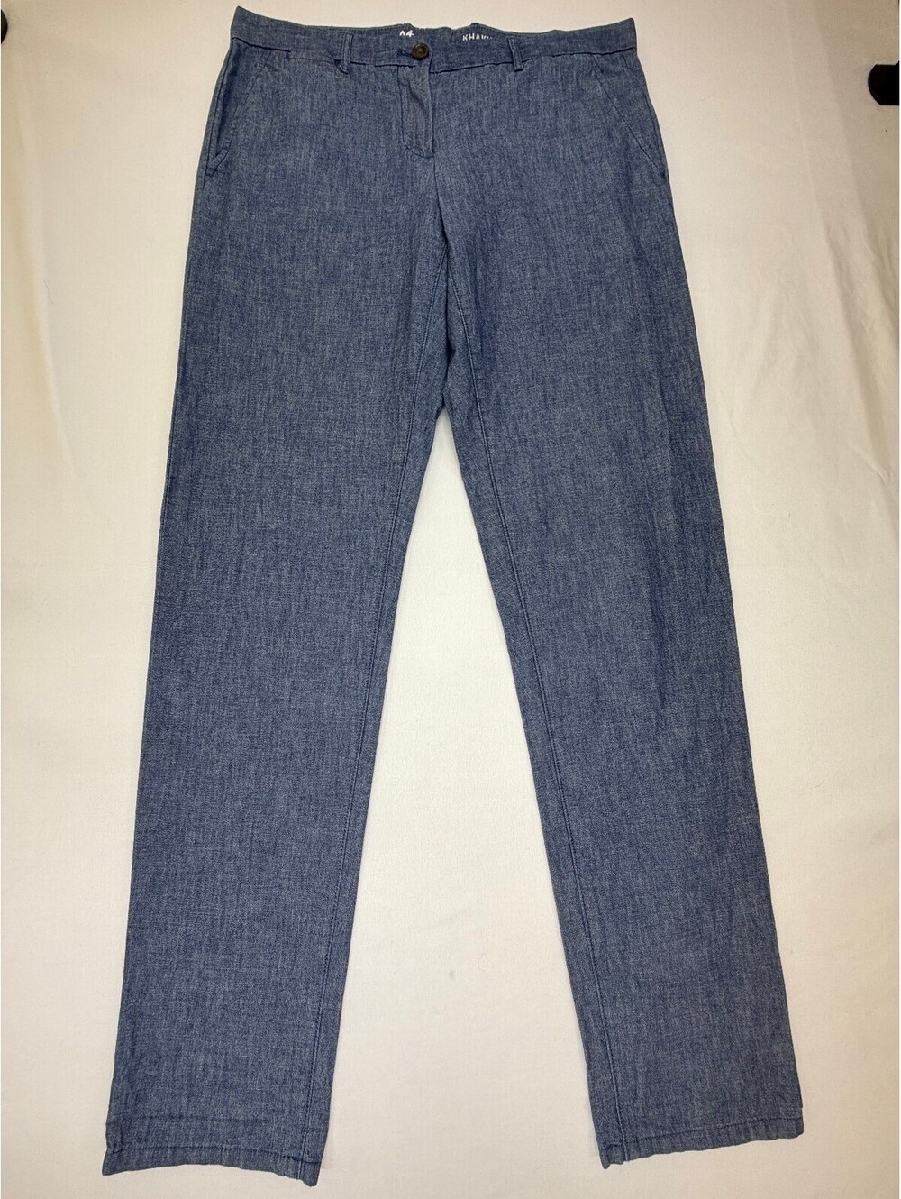 Gap Girl's Trouser Pants Straight Leg Flat Front Mid Rise Size 4T Blue